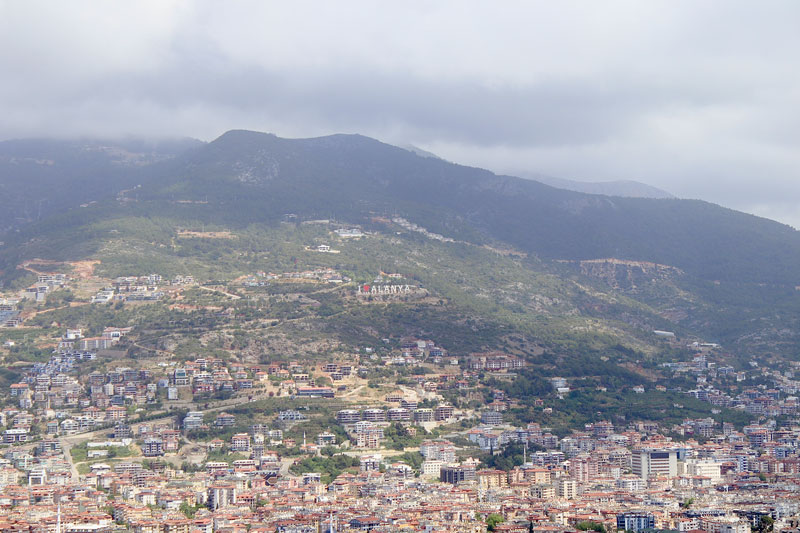 Uitzicht bij het kasteel van Alanya