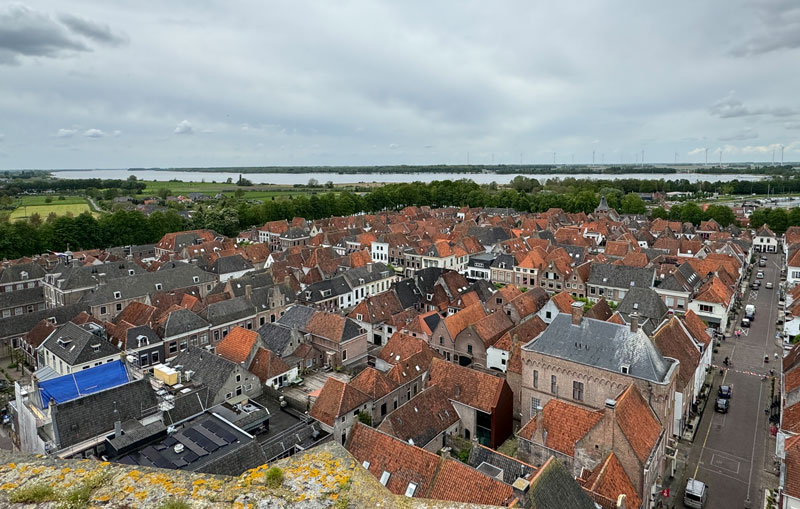 Uitzicht over Elburg vanaf de kerk