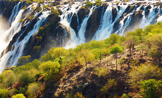 Watervallen in Namibië