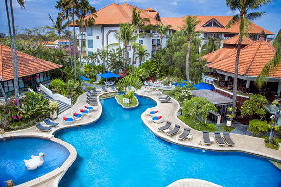 Luxe hotel Bali met tieners