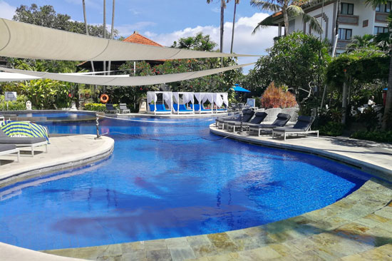 Luxe hotel Bali met tieners