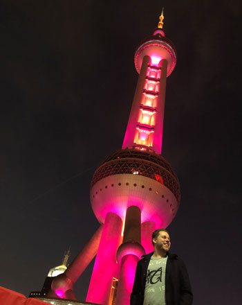 Pearl tower by night