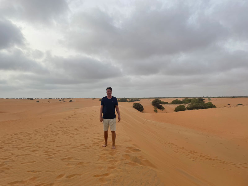 Woestijn overnachting in Senegal